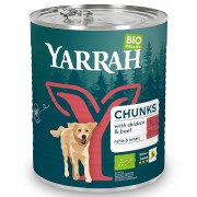 Bio Bröckchen mit Huhn und Rind 820g Hund Nassfutter Yarrah